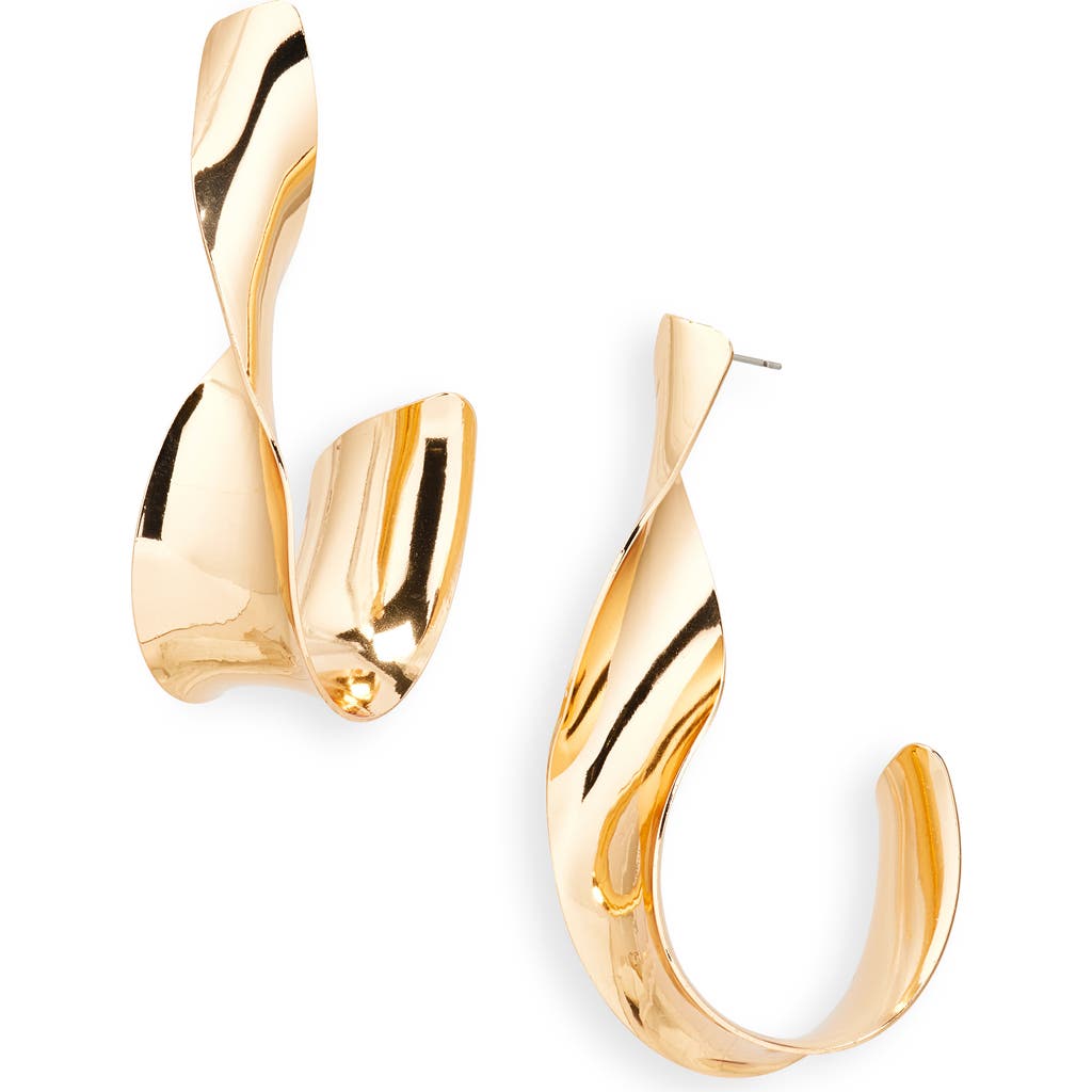 Tasha Twisted Hoop Earrings In Gold