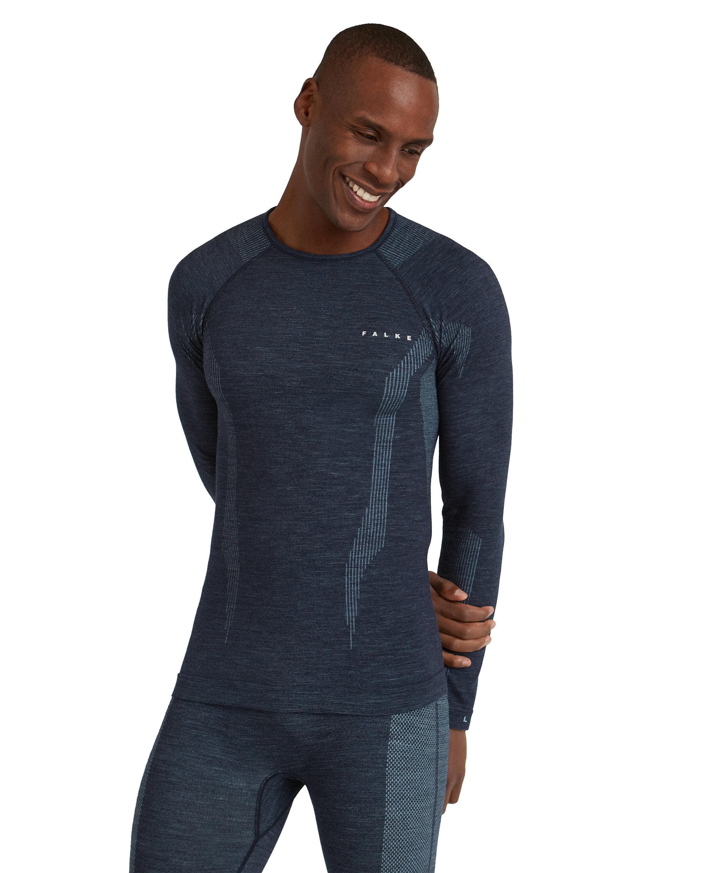 Falke Wool Tech Base Layer Top In Blue