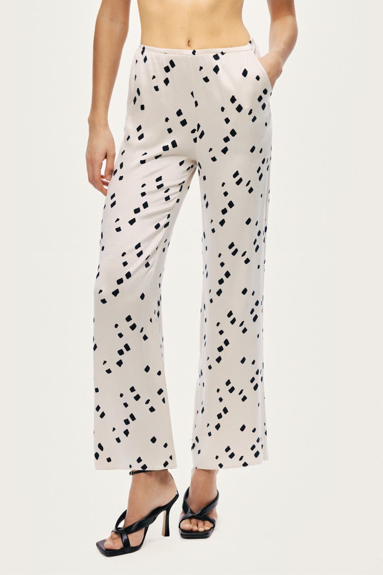 Printed Wide-Leg Pants, Main, color, Multi-Colored