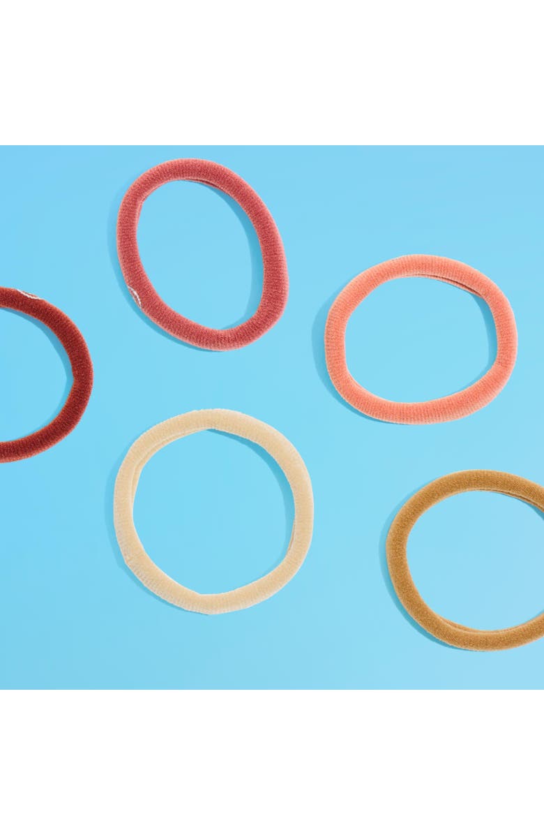 Gimme Beauty Any Fit Hair Bands, Damage Free Hair Ties Made with Seamless Microfiber Elastics, Alternate, color, Brown