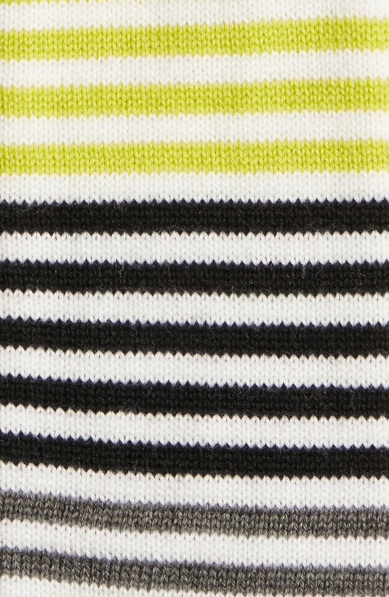 Eileen Fisher Stripe Merino Wool Fingerless Gloves, Alternate, color, 