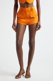Zimmermann Kindred Spirit Alchemy High Waist Wool Blend Mini Shorts