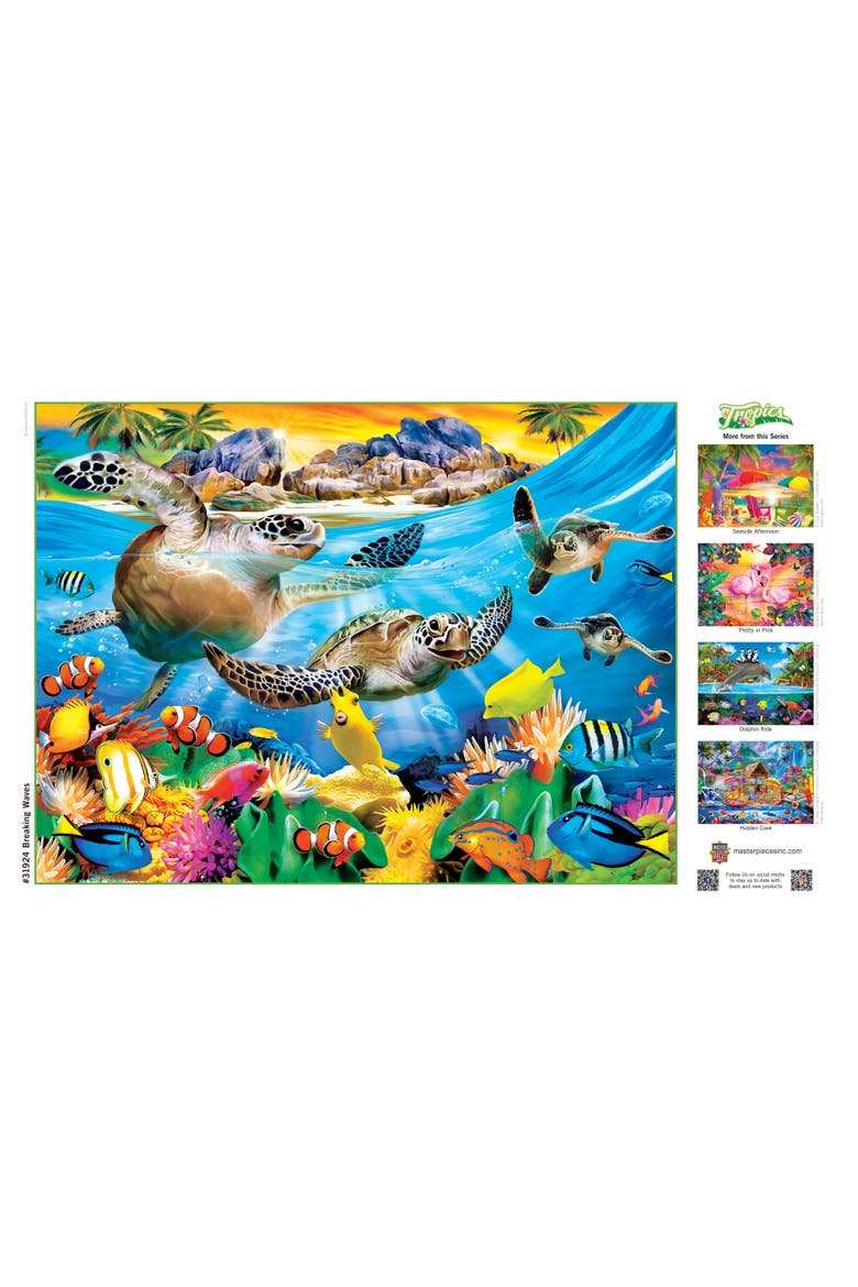 Breaking Waves 300 Piece Jigsaw Puzzle, Alternate, color, Multicolor