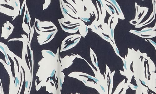 Nordstrom Rack Pull-on Crop Palazzo Pants In Navy Blazer Marked Blooms