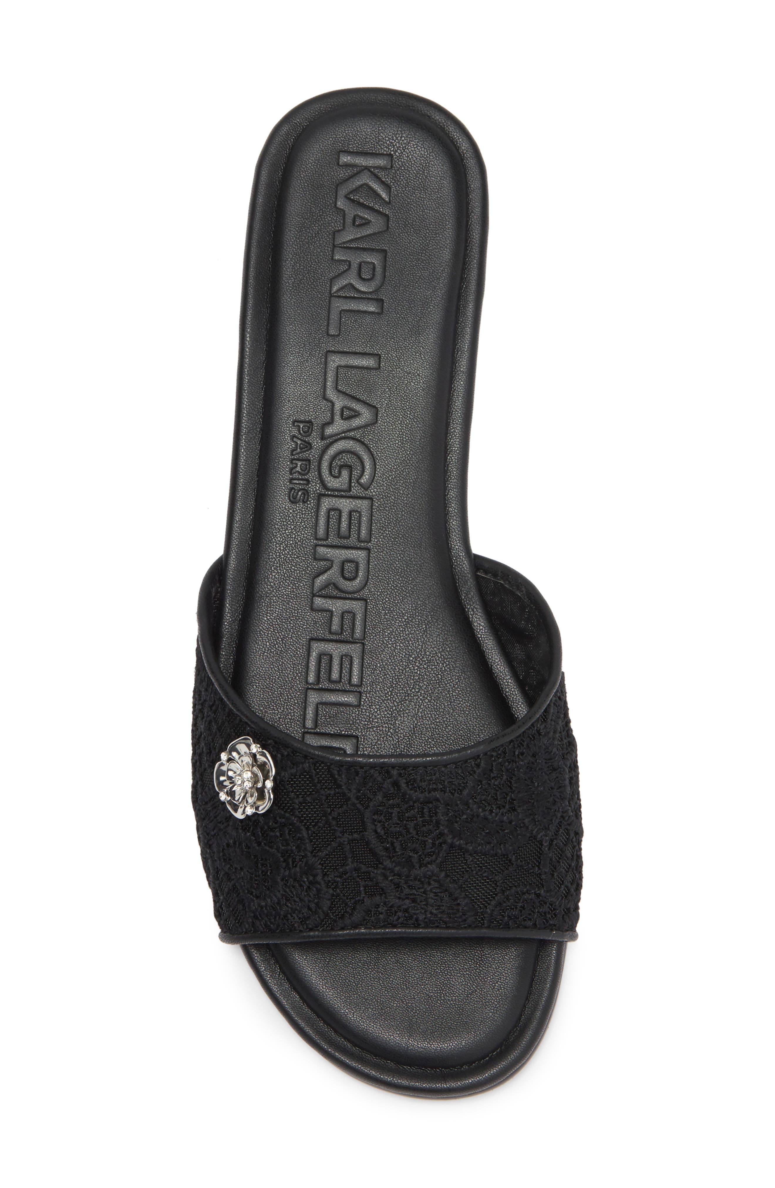 KARL LAGERFELD PARIS Celin Slide Sandal, Alternate, color, 