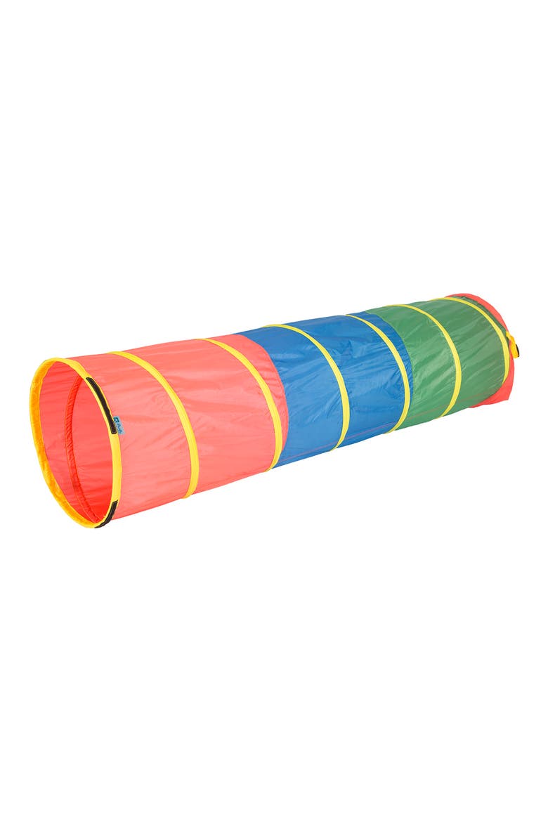Find Me 6-Foot Multicolor Play Tunnel, Main, color, RED BLUE GREEN YELLOW