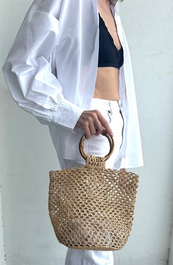 Raffia Tote Bag