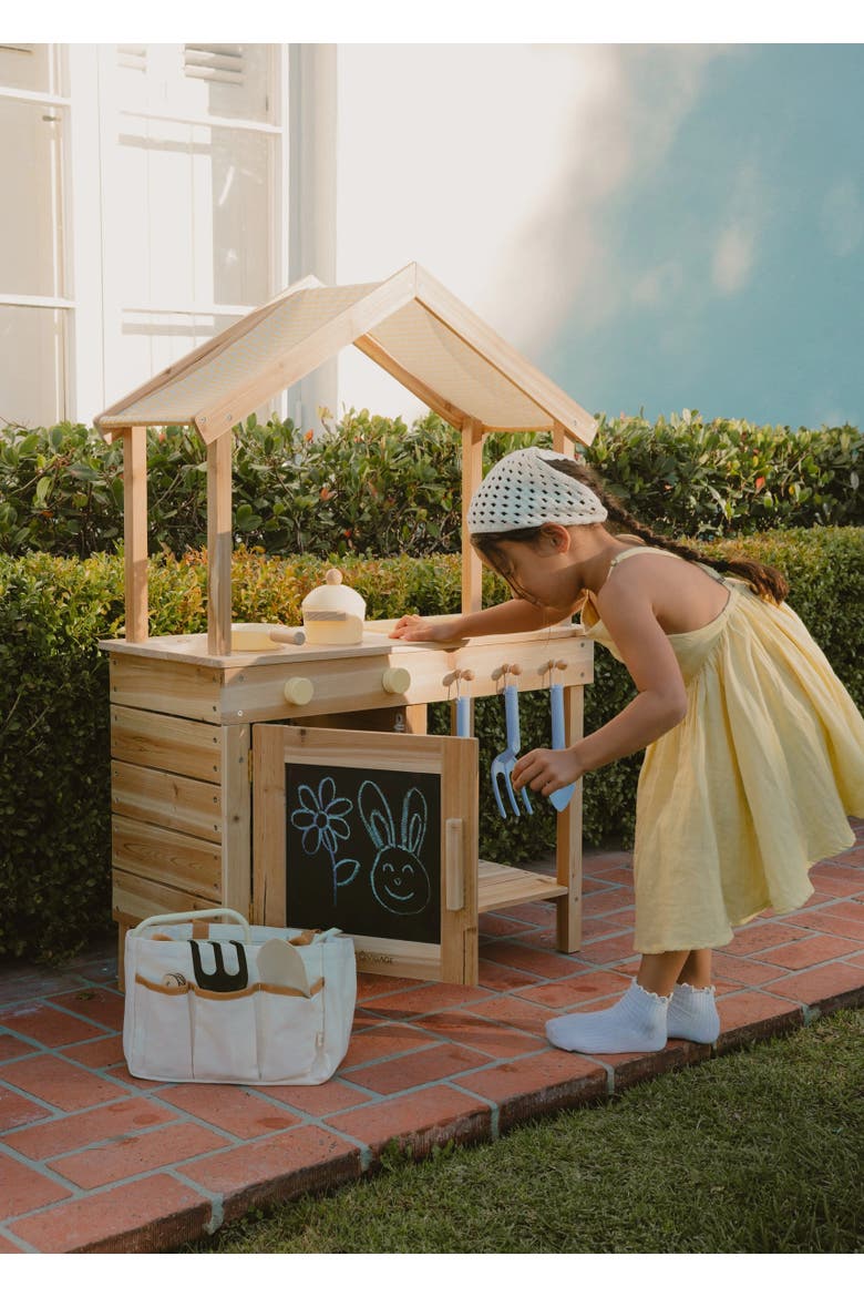 Wooden Outdoor Play Kitchen, Alternate, color, Multicolor