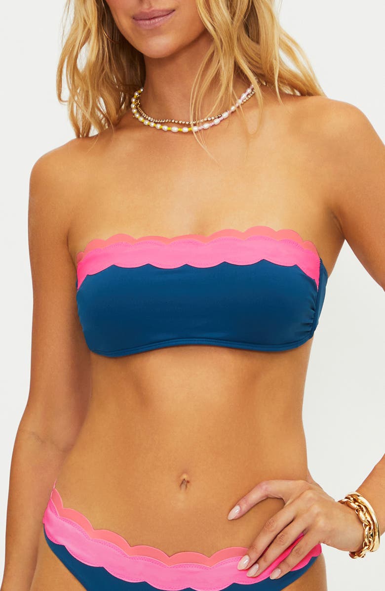 Beach Riot Sybil Scallop Colorblock Bikini Top, Main, color, Seashell Isle Colorblock