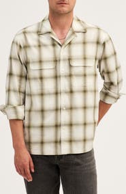Madewell Plaid Long Sleeved Camp Shirt