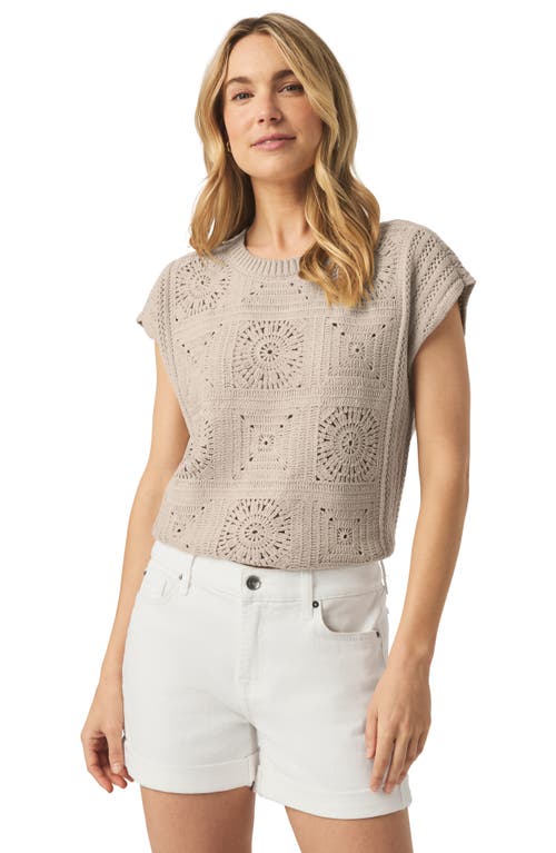 Splendid Anderson Open Stitch Sweater In Gray