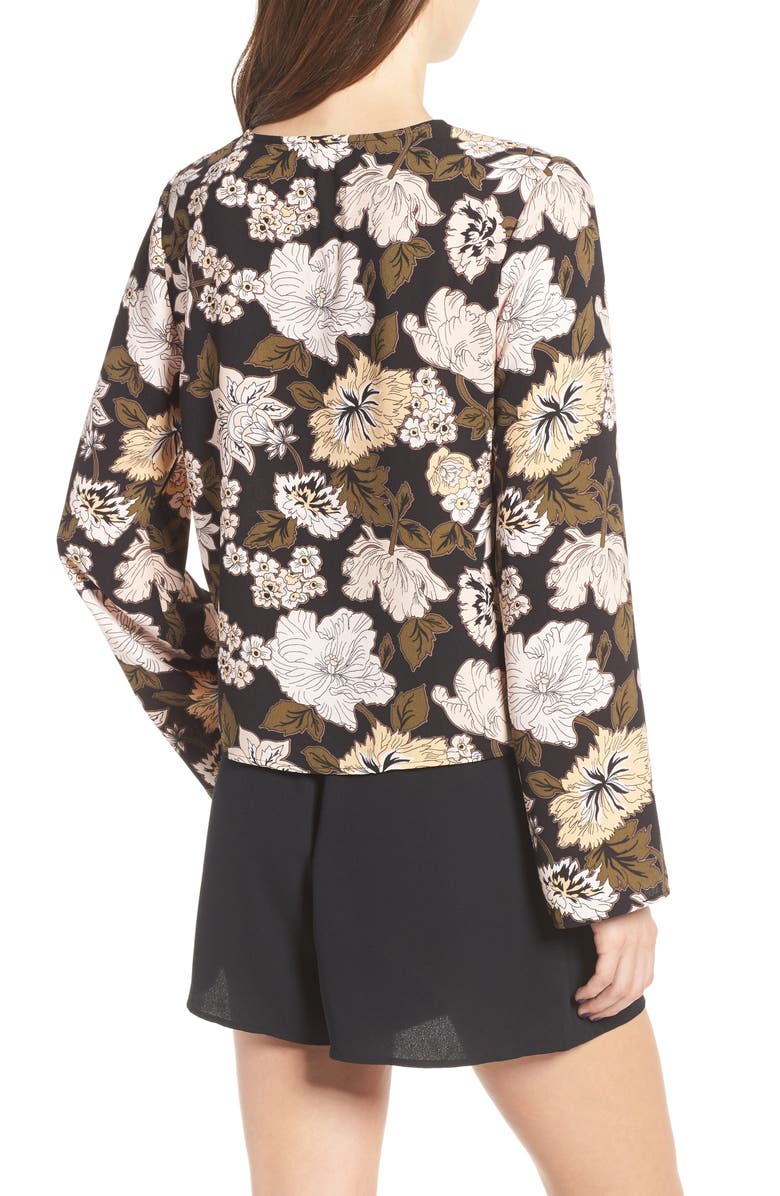 Leith Lace Up Blouse, Alternate, color,