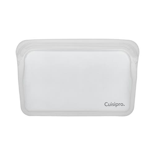 Cuisipro Pack-it Silicone Reusable Storage Bag, 400ml/13.5 oz In Transparent