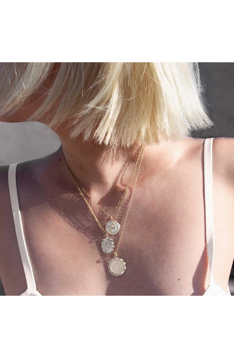 Outofoffice Star Of David Gold Charm Necklace, Alternate, color, Gold