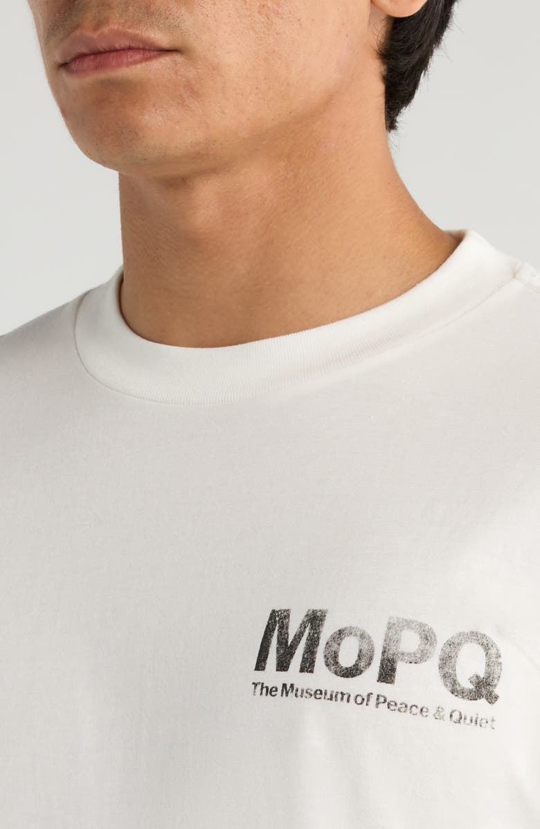 Museum of Peace & Quiet Contemporary Cotton Graphic T-Shirt, Alternate, color, White