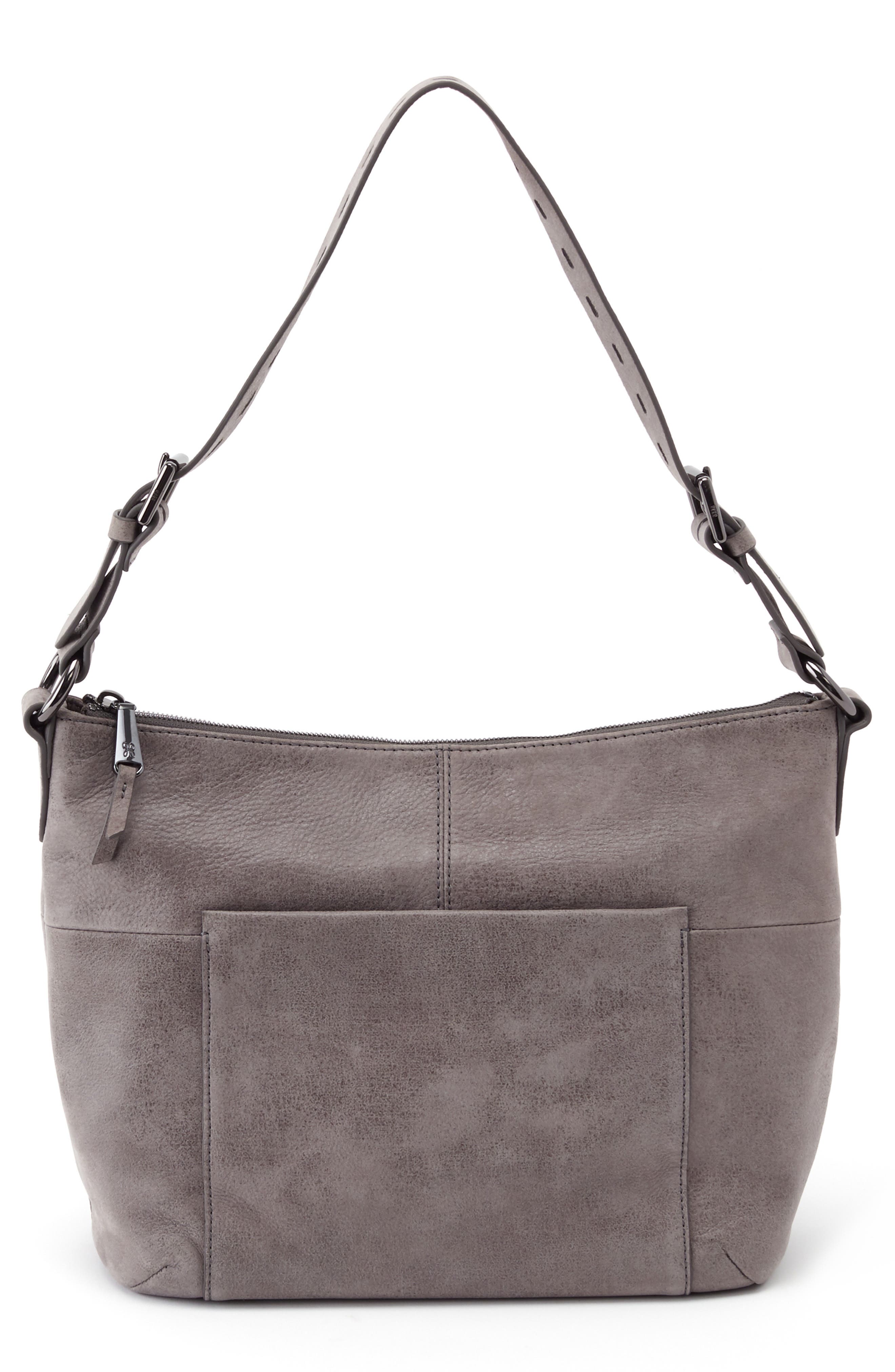 HOBO Charlie Shoulder Bag, Main, color, Titanium