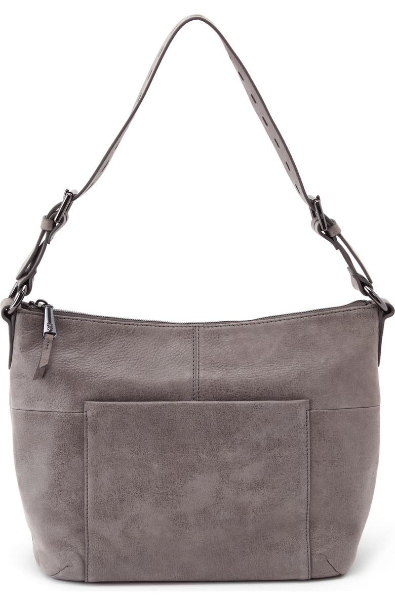 HOBO Charlie Shoulder Bag, Main, color, Titanium