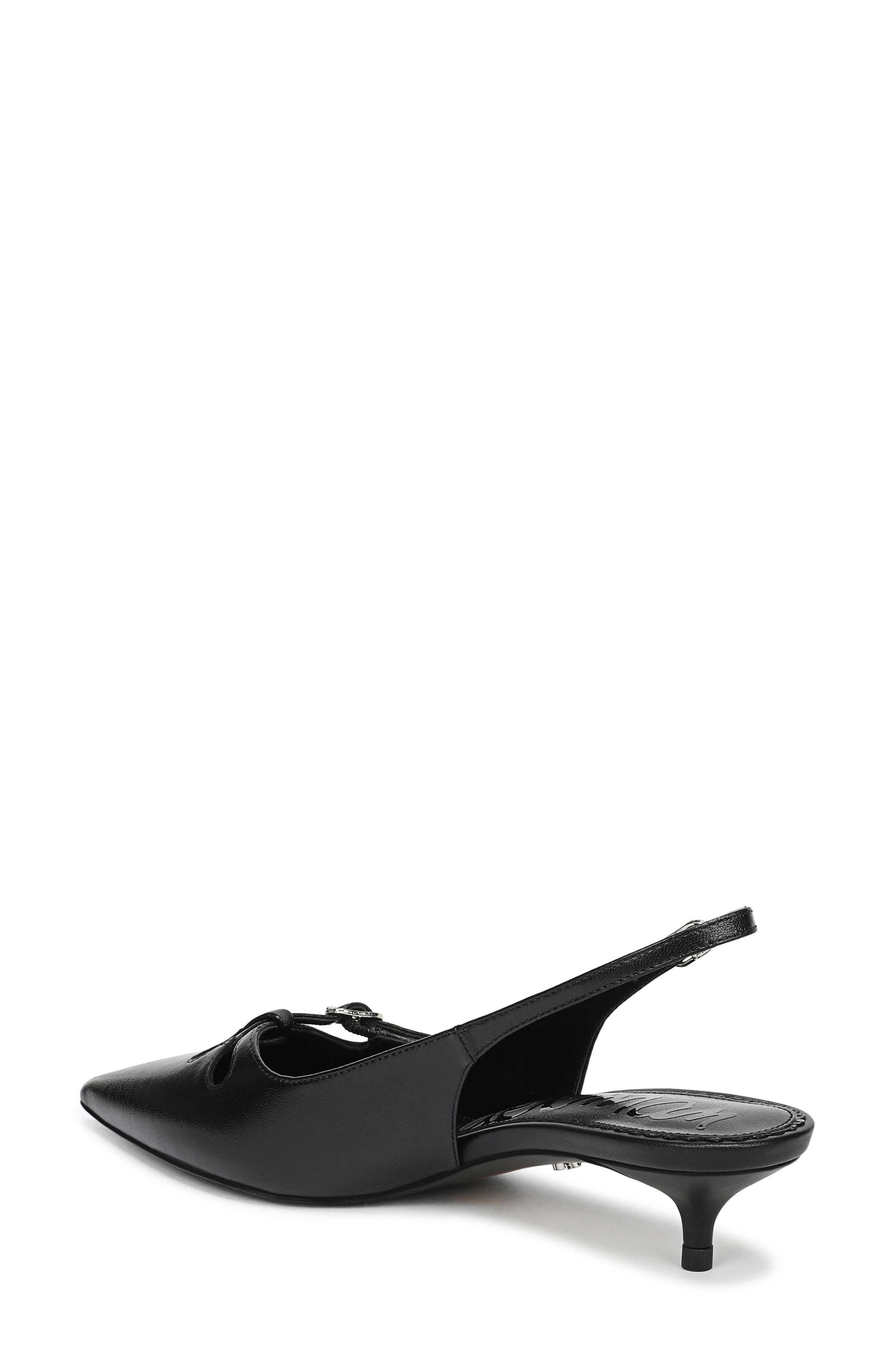 Sam Edelman Fauna Kitten Heel Slingback Pump, Alternate, color, Black