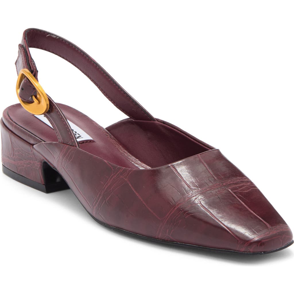 Steve Madden Diona Slingback Pump In Burgundy
