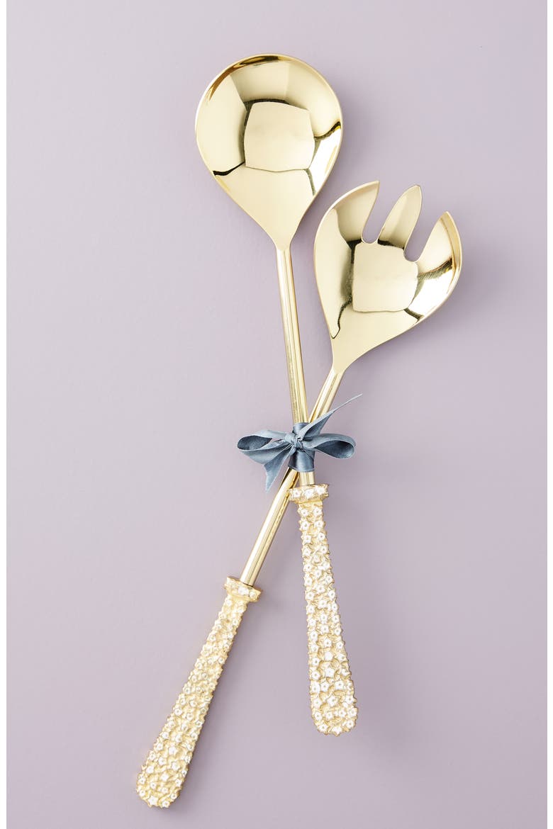 Anthropologie Eliana Serving Spoons, Main, color, WHITE