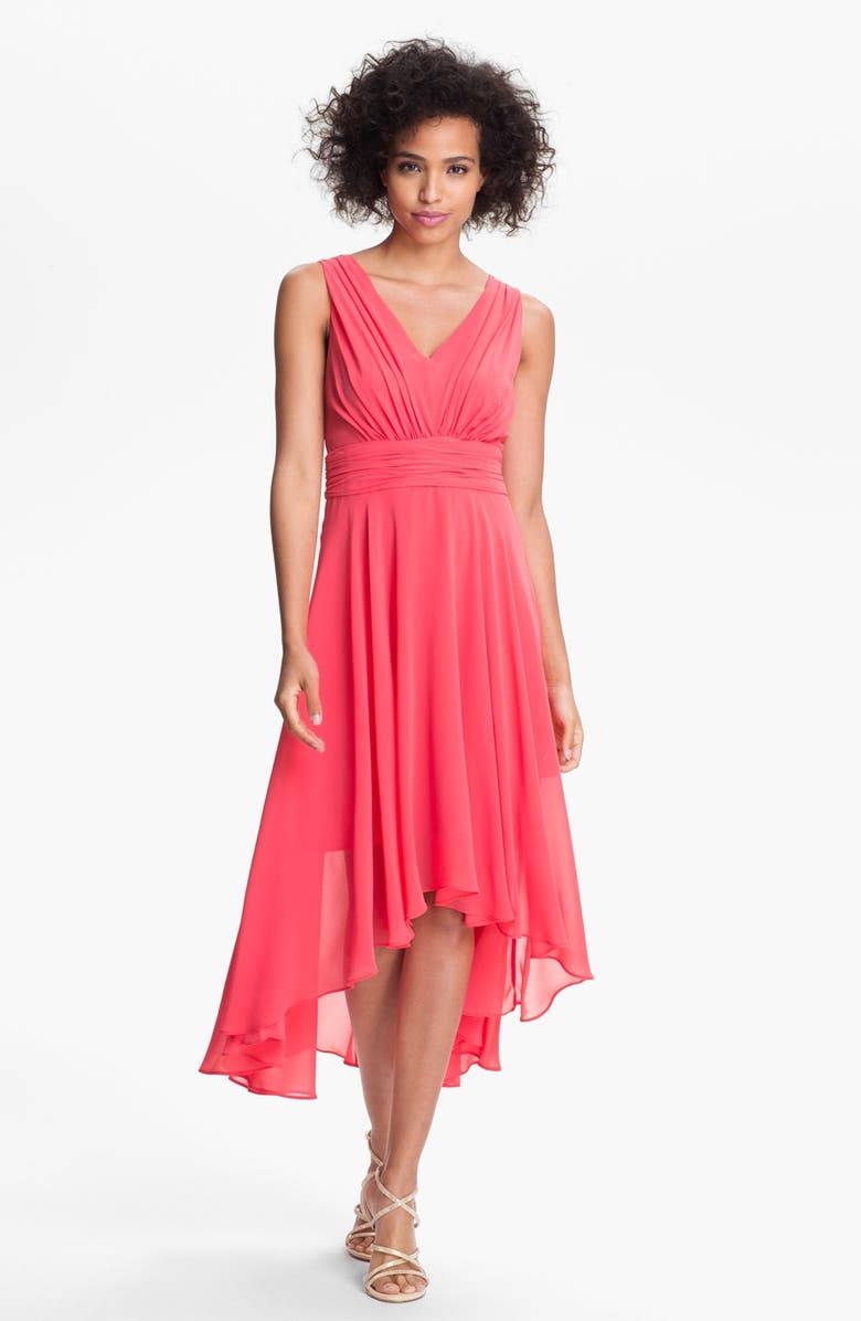 Ivy & Blu for Maggy Boutique High/Low Chiffon Dress, Main, color, 