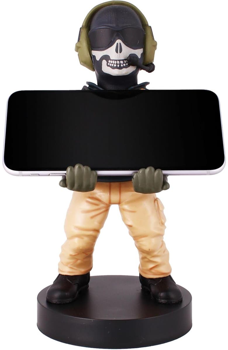 Exquisite Gaming Call of Duty Lt. Simon "Ghost" Riley Mobile Phone & Gaming Controller Holder, Alternate, color, Multicolored