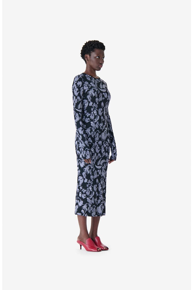 Waiana Long Sleeve Maxi Dress, Alternate, color, Night Serpent Tapestry