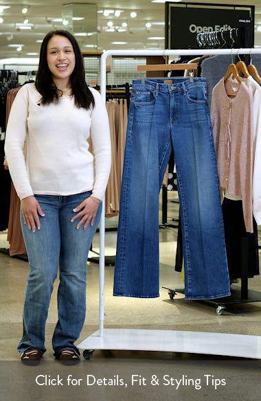 MOTHER The Lasso Heel High Waist Wide Leg Jeans | Nordstrom