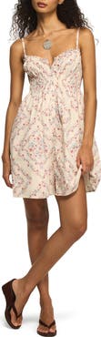 Lucky Brand Floral Print Minidress