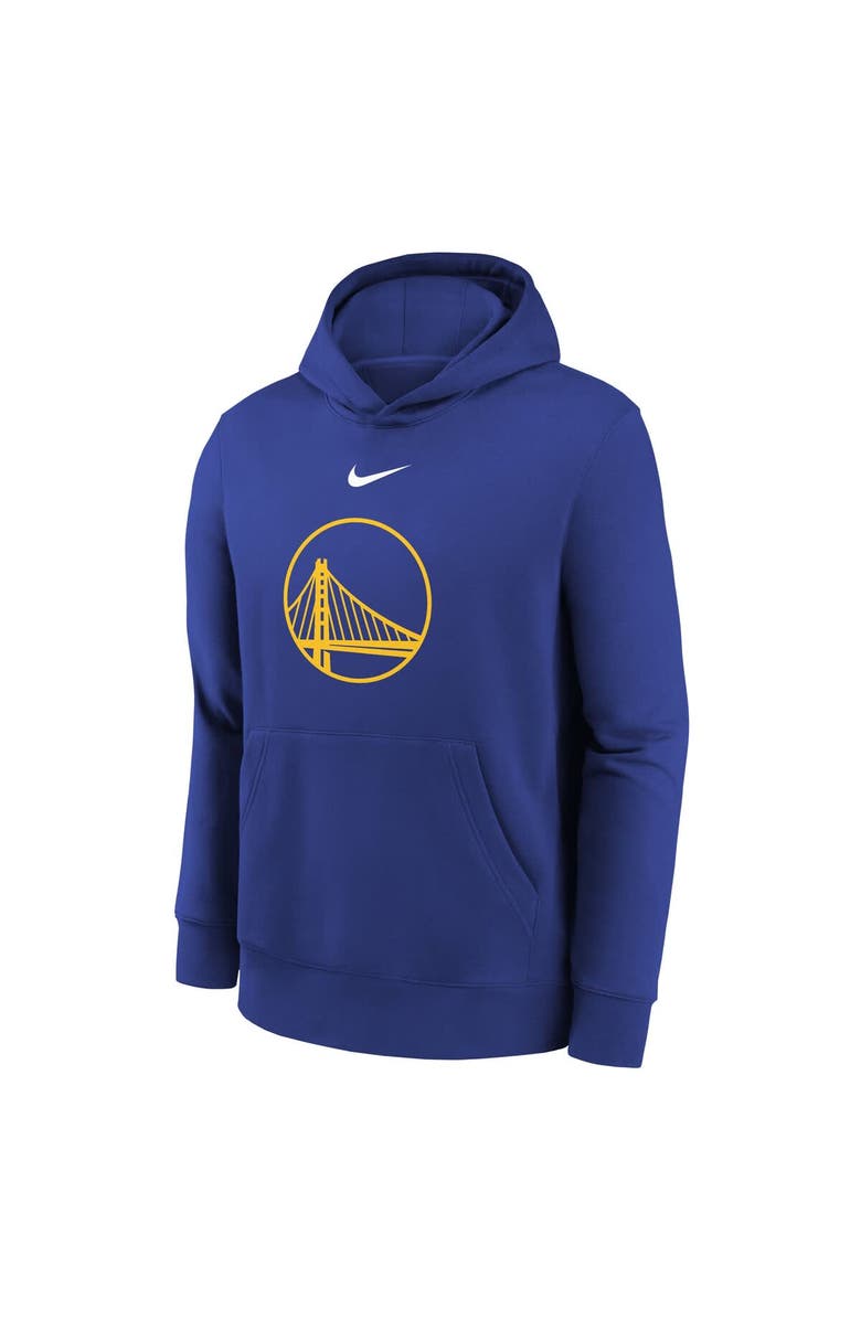 Nike Youth Nike Royal Golden State Warriors 2025/26 Club Fleece Hoodie, Alternate, color, Royal