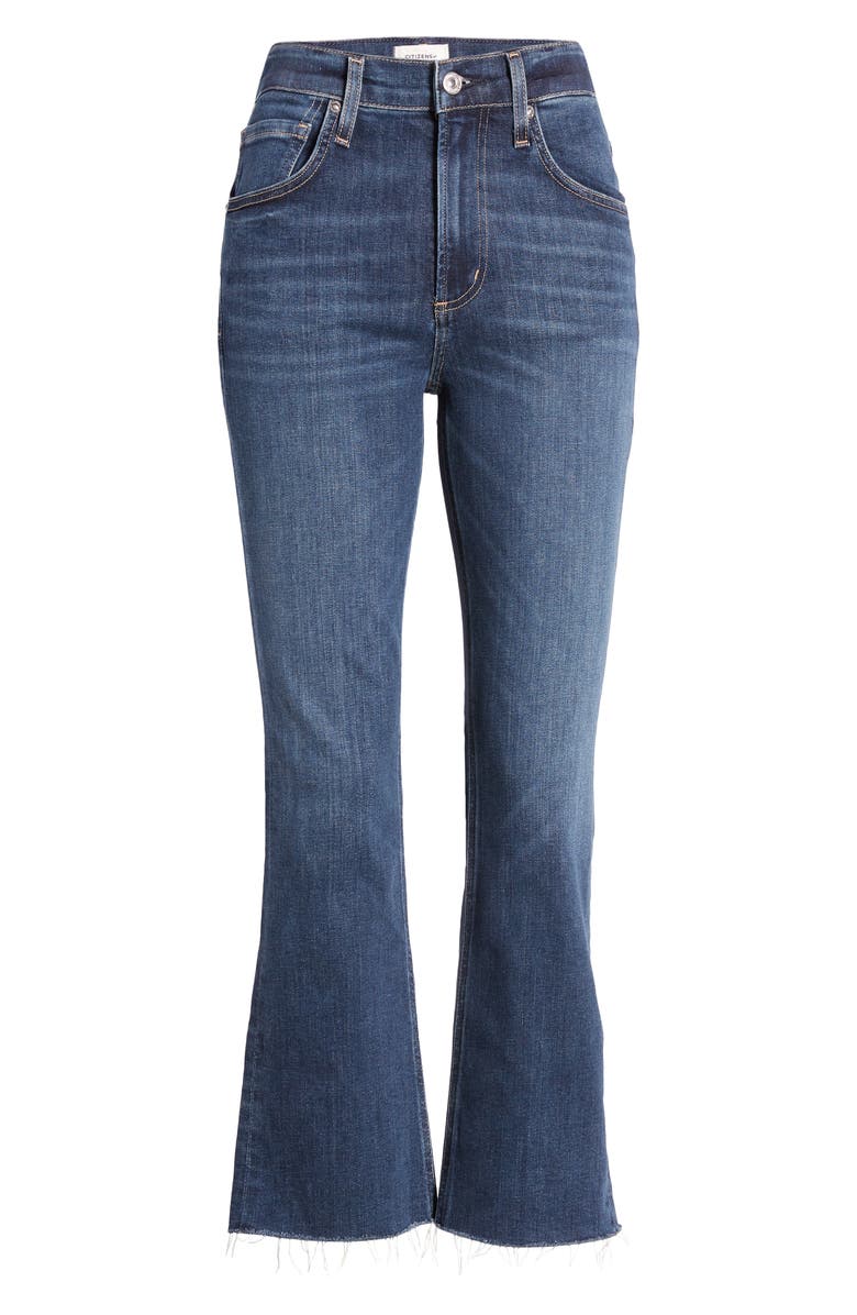 Citizens of Humanity Isola Crop Raw Hem Bootcut Jeans, Alternate, color,
