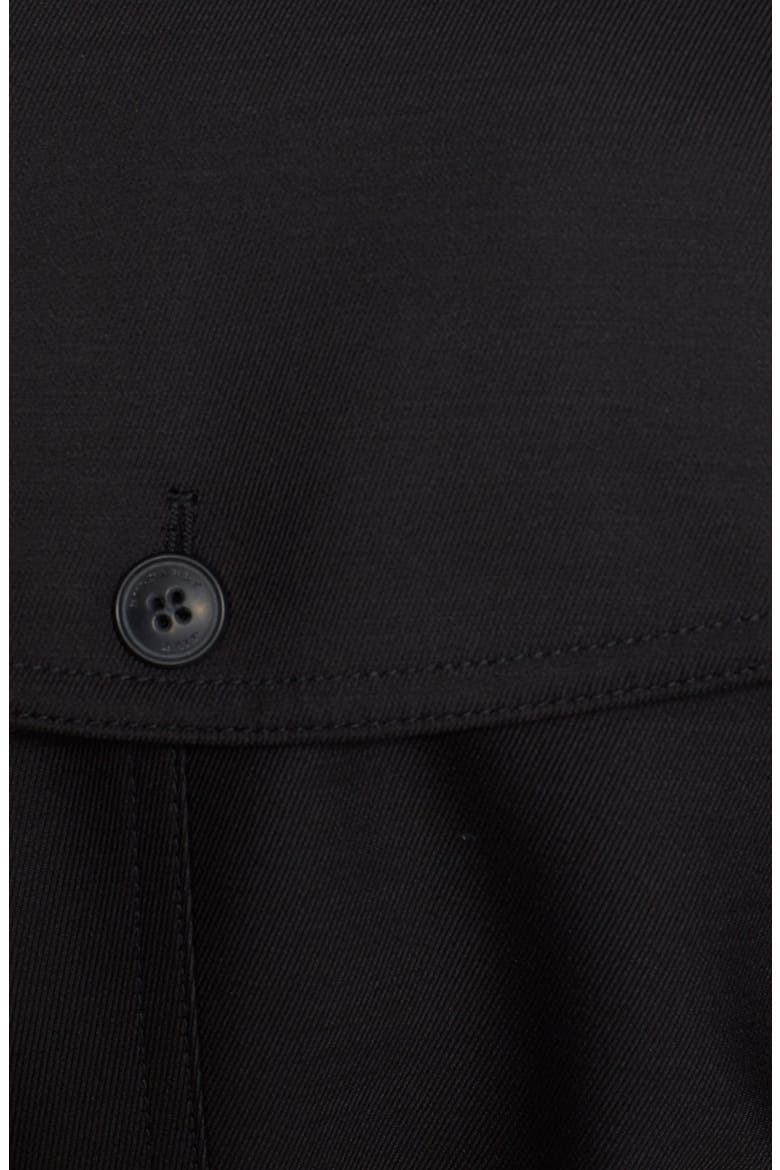 'Bramington' Cotton Blend Trench Coat, Alternate, color, BLACK
