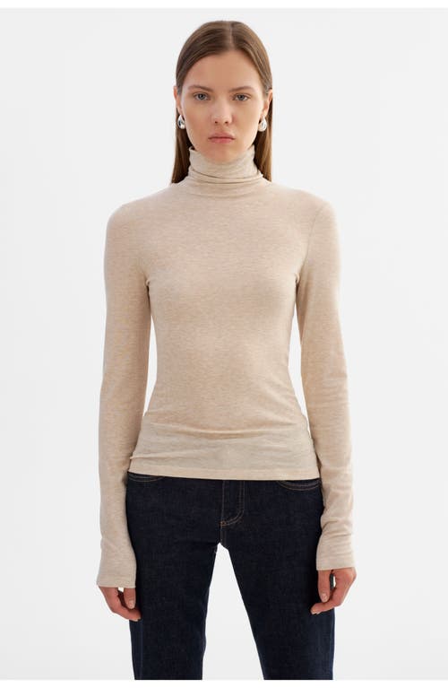 Lamarque Sadie | Long Sleeve Mockneck Top In Neutral