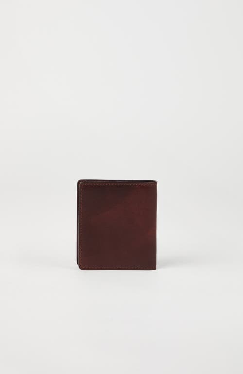 Brunello Cucinelli Leather Wallet In Burgundy