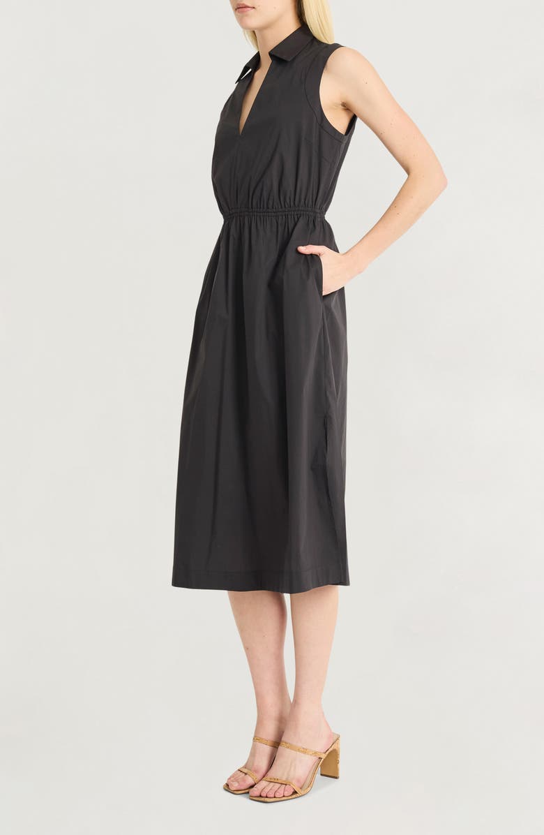 Luxely Collared Cutout Midi Dress, Alternate, color, Meteorite