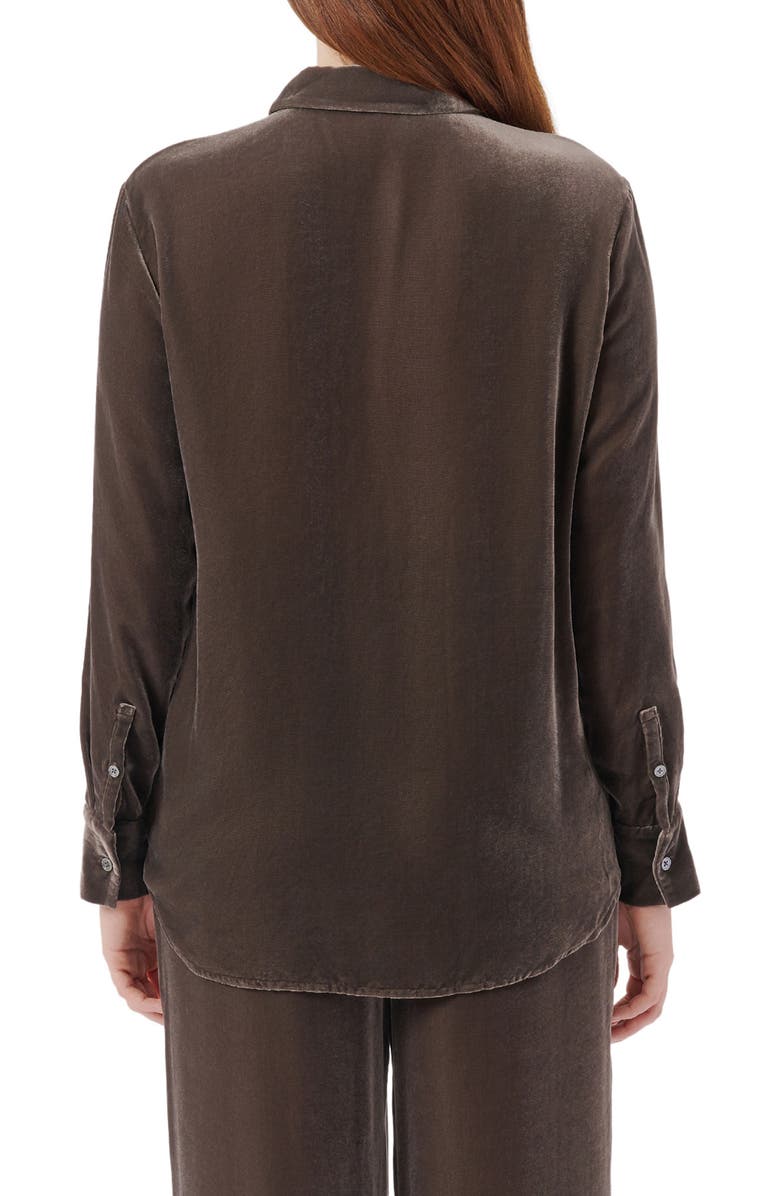 ATM Anthony Thomas Melillo Velvet Boyfriend Shirt, Alternate, color, 