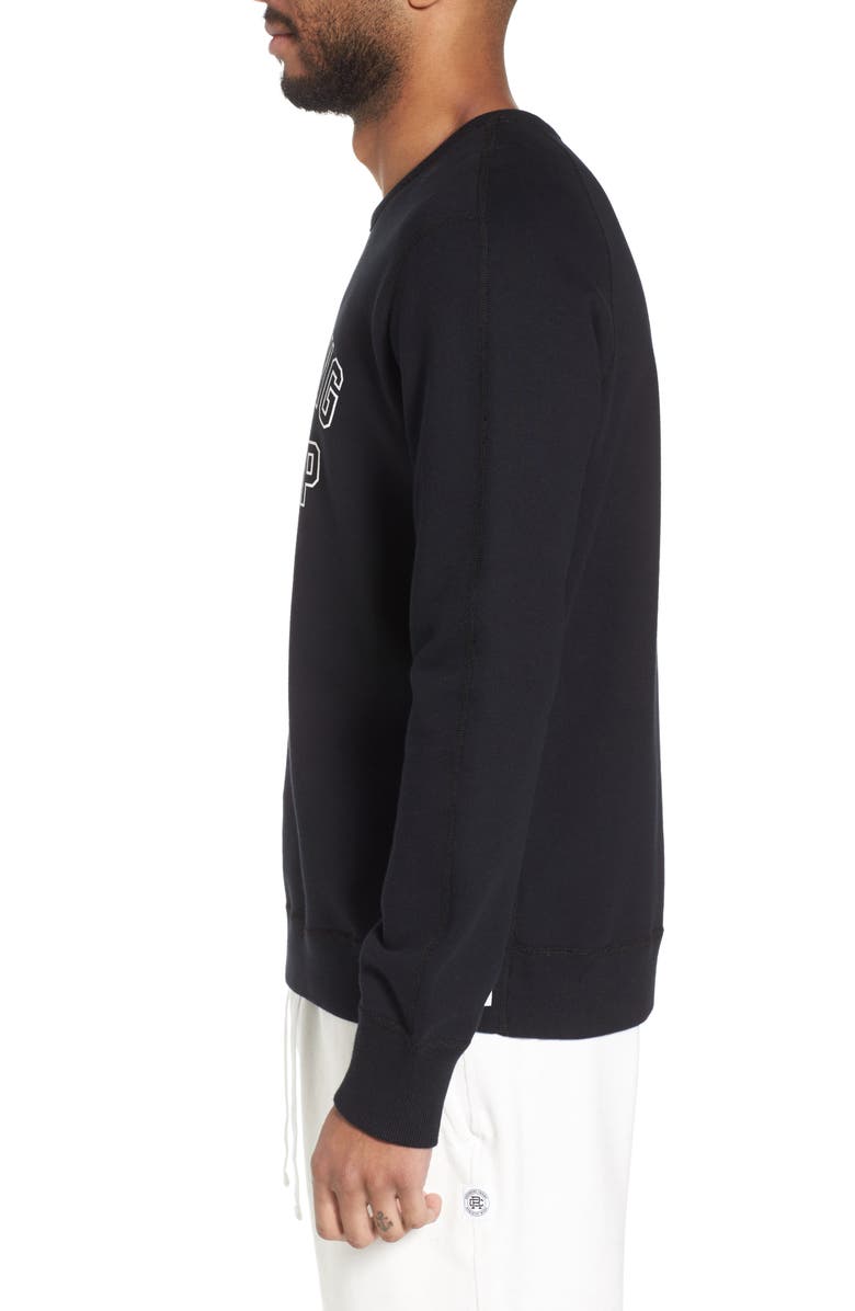 Reigning Champ Varsity Logo Sweatshirt, Alternate, color, 
