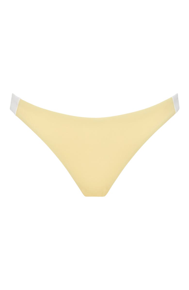 Onia Lucie Bikini Bottom, Alternate, color, Limoncello/White