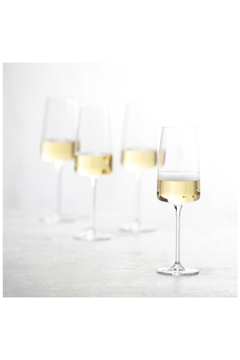 Schott Zwiesel Sensa Set of 6 Champagne Flutes, Alternate, color, CLEAR