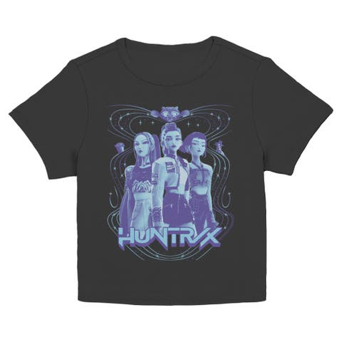 Junior's KPop Demon Hunters Huntrix Trio Honmoon  Graphic T-Shirt