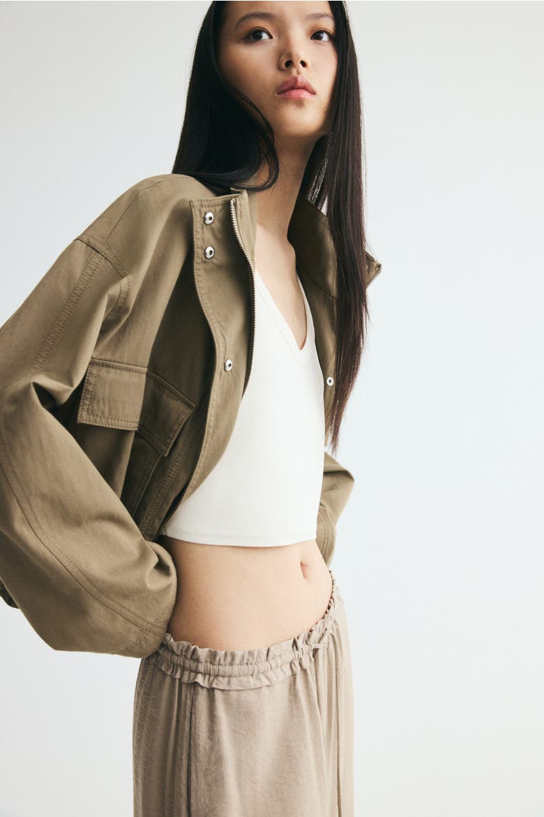 Viscose-blend Drawstring Pants, Alternate, color, Beige