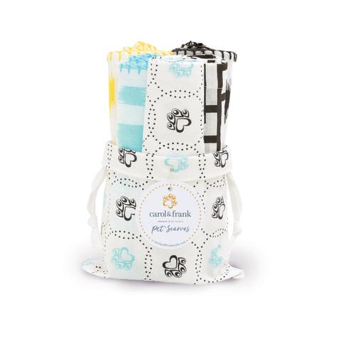 Pet Scarves 100% Cotton 5-Piece Variety Pack 20"