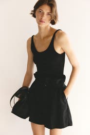 H&M Viscose-blend Shorts With Belt
