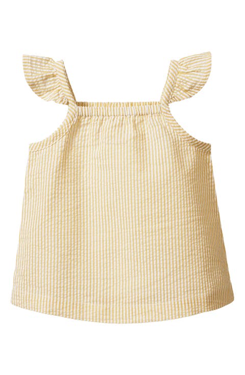 Kids' Petal Organic Cotton Seersucker Top