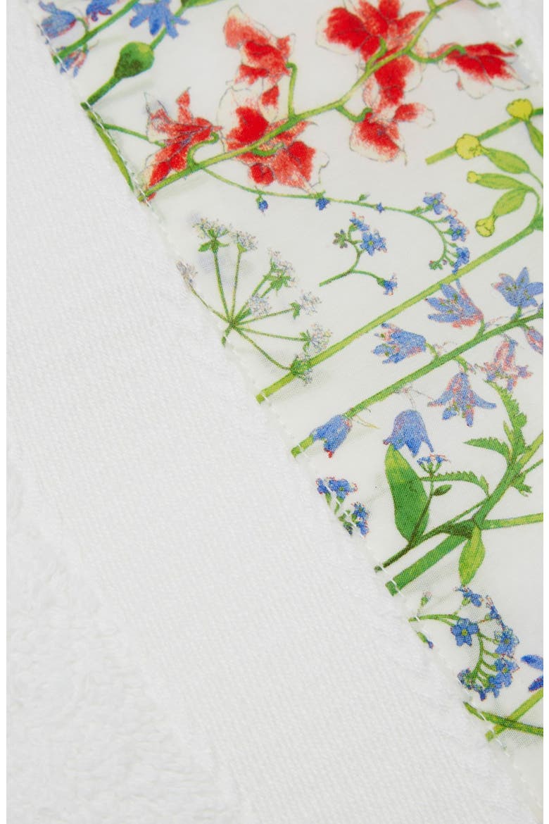 Floral Trim Bath Towel, Alternate, color, THEODORA