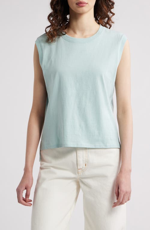 TREASURE & BOND TREASURE & BOND PLEAT BACK COTTON MUSCLE TANK