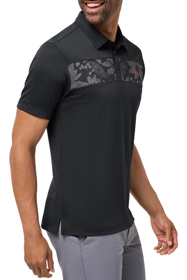Good Good Chest Stripe Polo, Alternate, color, BLACK/ DAMSON