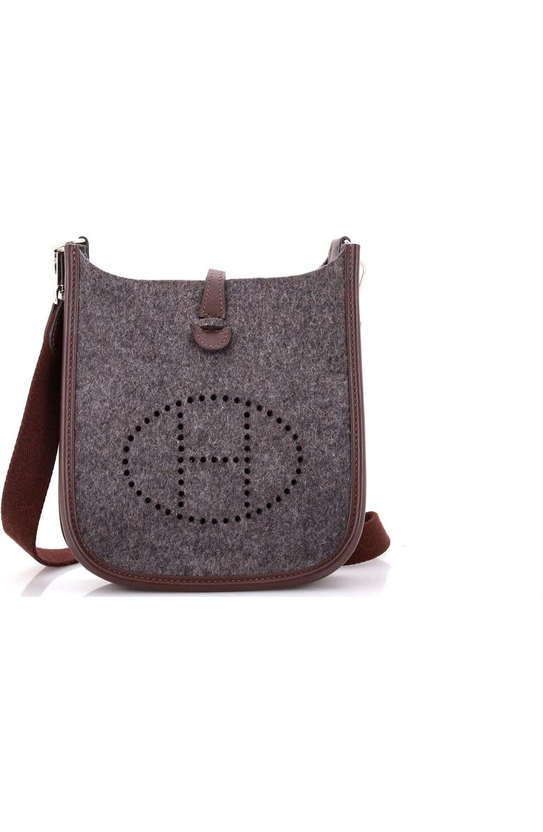 Pre-Owned Hermes Evelyne Bag Gen III Felt TPM, Main, color, Gris Moyen