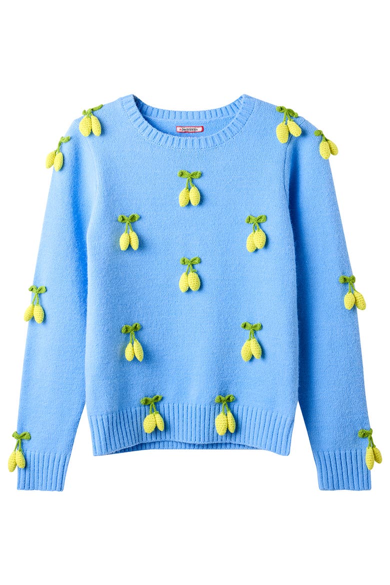 Cozy Lemon Crew Sweater, Alternate, color, LEMON ZEST