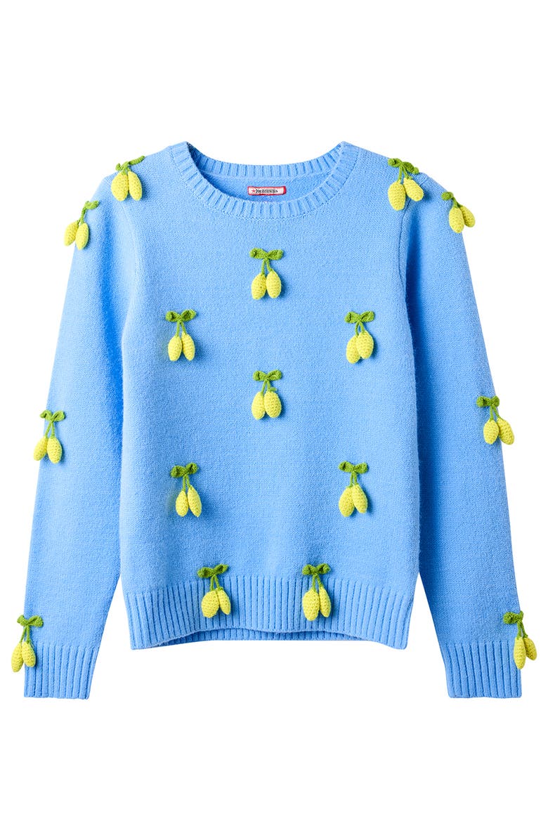 Joe Browns Cozy Lemon Crew Sweater, Alternate, color, Lemon Zest